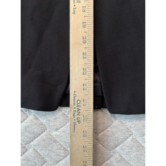 J Crew Blazer Womens 4 Black Open Front Office Career Lined Stretch Suit Jacket - Picture 6 of 7